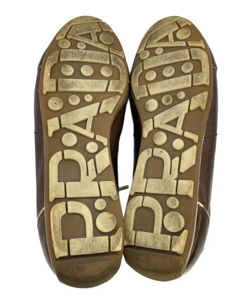 PRADA（プラダ）PRADA (プラダ) レザーシューズ ブラウン サイズ:SIZE 37 1/2の古着・服飾アイテム