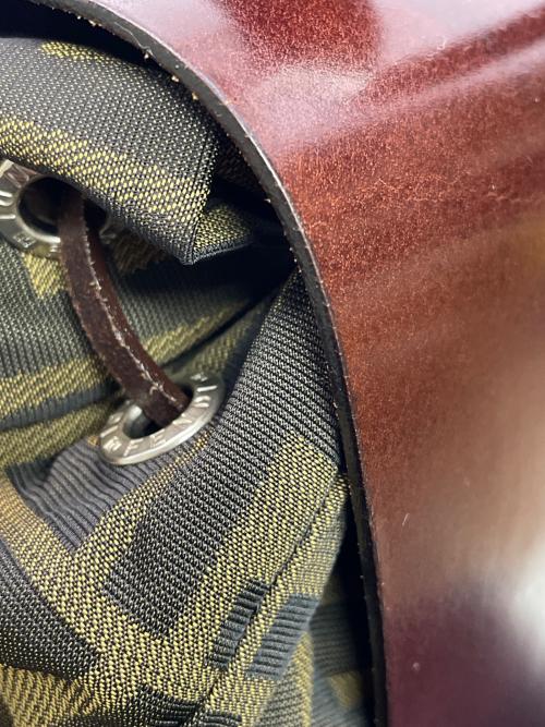 FENDI（フェンディ）FENDI (フェンディ) ナイロンリュック ブラウン×ブラウンの古着・服飾アイテム