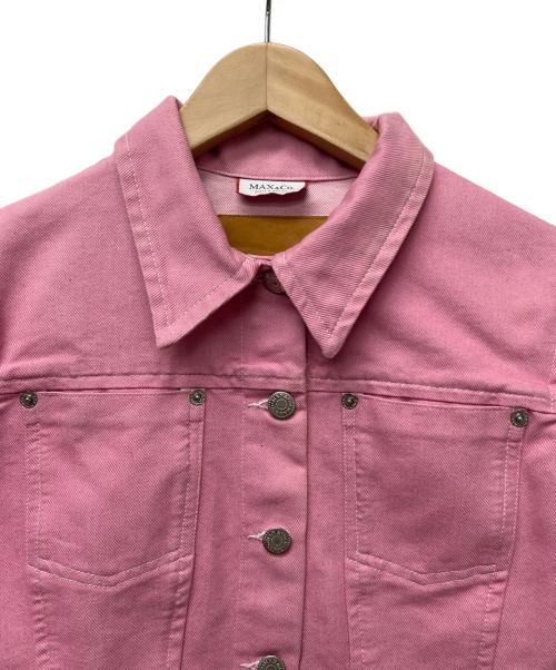 MAX&Co.（マックスアンドコー）MAX&Co. (マックスアンドコー) デニムジャケット ピンク サイズ:３８の古着・服飾アイテム