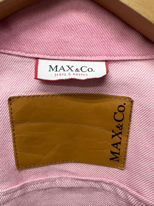 MAX&Co.（マックスアンドコー）MAX&Co. (マックスアンドコー) デニムジャケット ピンク サイズ:３８の古着・服飾アイテム