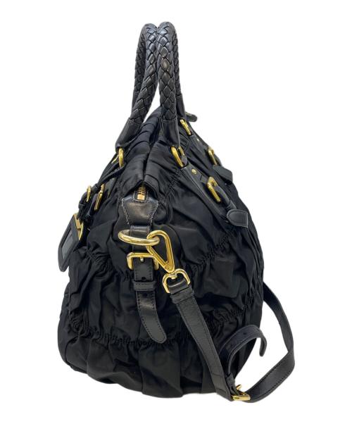 PRADA（プラダ）PRADA (プラダ) 2WAYショルダーバッグ ブラックの古着・服飾アイテム