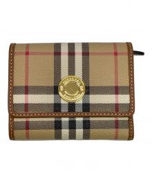 BURBERRY（バーバリー）の古着「3つ折り財布」｜ベージュ×ブラウン