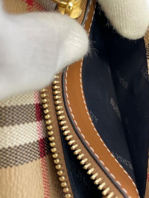 BURBERRY（バーバリー）BURBERRY (バーバリー) 3つ折り財布 ベージュ×ブラウンの古着・服飾アイテム