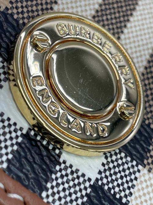 BURBERRY（バーバリー）BURBERRY (バーバリー) 3つ折り財布 ベージュ×ブラウンの古着・服飾アイテム