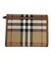 BURBERRY (バーバリー) 3つ折り財布 ベージュ×ブラウン：50000円