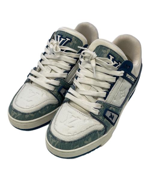 LOUIS VUITTON（ルイ ヴィトン）LOUIS VUITTON (ルイ ヴィトン) スニーカー ホワイト×インディゴ サイズ:SIZE 3の古着・服飾アイテム