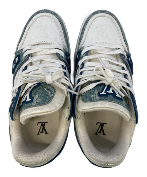 LOUIS VUITTON（ルイ ヴィトン）LOUIS VUITTON (ルイ ヴィトン) スニーカー ホワイト×インディゴ サイズ:SIZE 3の古着・服飾アイテム