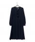 CELFORD（セルフォード）の古着「ボータイプリーツワンピース」｜ネイビー