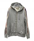 GUCCIグッチ）の古着「ジップパーカー」｜グレー