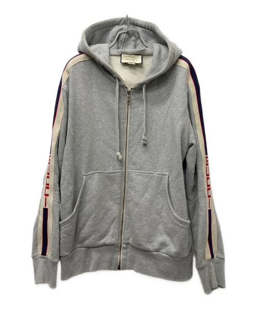 GUCCI（グッチ）GUCCI (グッチ) ジップパーカー グレー サイズ:Ｓの古着・服飾アイテム