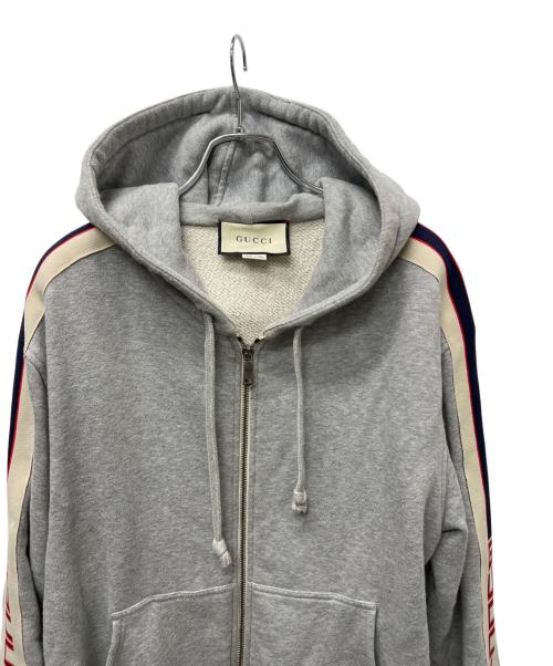 GUCCI（グッチ）GUCCI (グッチ) ジップパーカー グレー サイズ:Ｓの古着・服飾アイテム