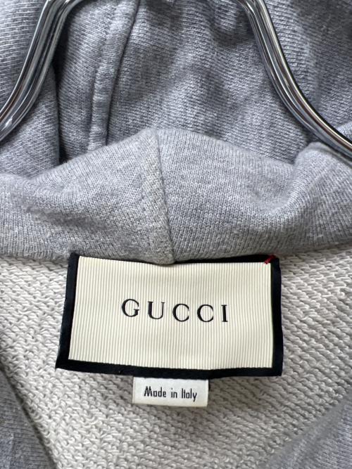 GUCCI（グッチ）GUCCI (グッチ) ジップパーカー グレー サイズ:Ｓの古着・服飾アイテム