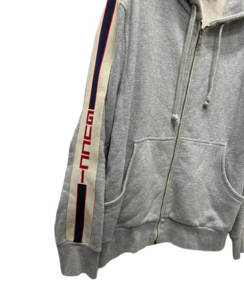 GUCCI（グッチ）GUCCI (グッチ) ジップパーカー グレー サイズ:Ｓの古着・服飾アイテム