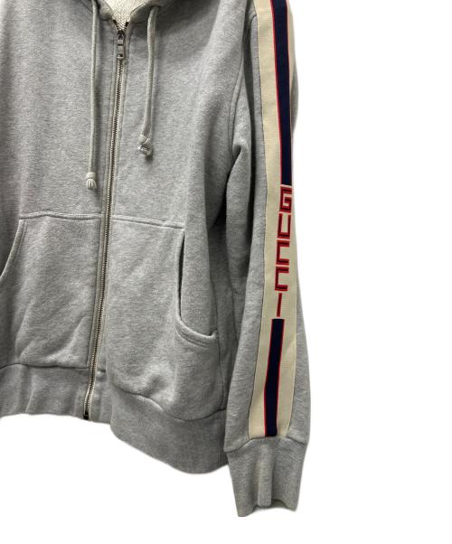 GUCCI（グッチ）GUCCI (グッチ) ジップパーカー グレー サイズ:Ｓの古着・服飾アイテム