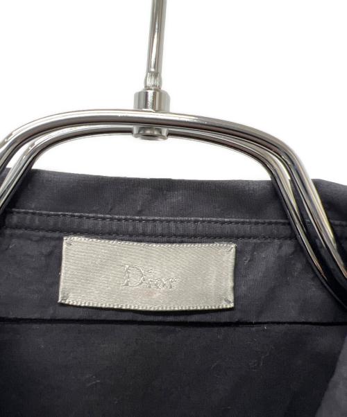 DIOR HOMME（ディオール オム）DIOR HOMME (ディオール オム) フライフロントバイカラーシャツ ブラック×ホワイト サイズ:不明の古着・服飾アイテム