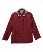 BURBERRY BLUE LABELバーバリー ブルー レーベル）の古着「フーデッドジャケット」｜レッド