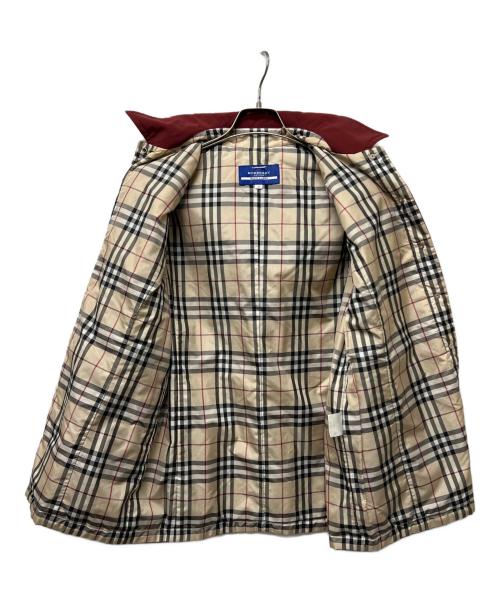 BURBERRY BLUE LABEL（バーバリー ブルー レーベル）BURBERRY BLUE LABEL (バーバリー ブルー レーベル) フーデッドジャケット レッド サイズ:38の古着・服飾アイテム