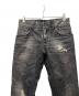 DOLCE & GABBANA (ドルチェ＆ガッバーナ) ダメージデニムパンツ ブラック サイズ:４６：9000円