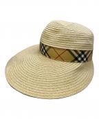 BURBERRY GOLFバーバリーゴルフ）の古着「バイザーハット」｜ナチュラル
