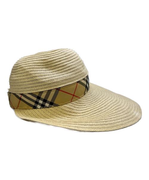 BURBERRY GOLF（バーバリーゴルフ）BURBERRY GOLF (バーバリーゴルフ) バイザーハット ナチュラルの古着・服飾アイテム