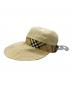 中古・古着 BURBERRY GOLF (バーバリーゴルフ) バイザーハット ナチュラル：6000円