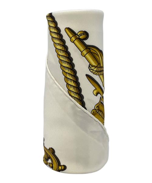 HERMES（エルメス）HERMES (エルメス) シルクスカーフ ホワイトの古着・服飾アイテム