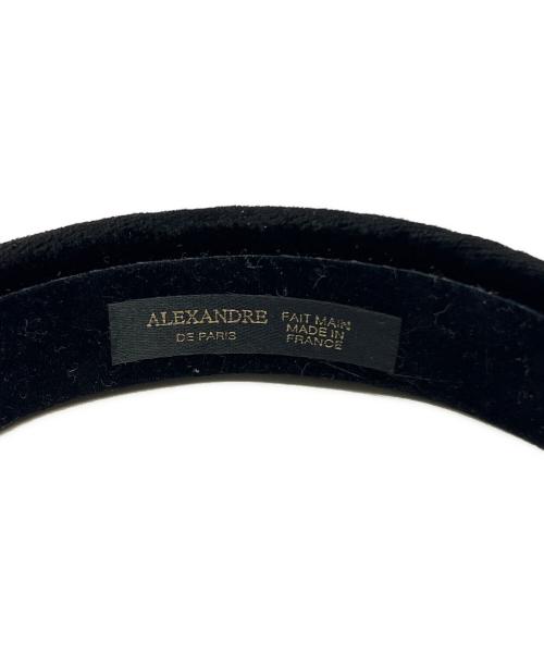 ALEXANDRE de Paris（アレクサンドルドゥパリ）ALEXANDRE DE PARIS (アレクサンドルドゥパリ) ベロアカチューシャ ブラックの古着・服飾アイテム