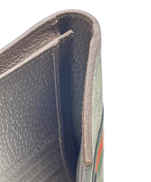 GUCCI（グッチ）GUCCI (グッチ) 長財布 ブラウン×ベージュの古着・服飾アイテム