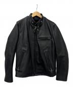 Schottショット）の古着「ライナー付きシングルライダースジャケット」｜ブラック