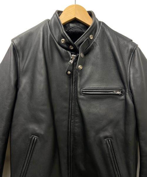 Schott（ショット）Schott (ショット) ライナー付きシングルライダースジャケット ブラック サイズ:３８の古着・服飾アイテム