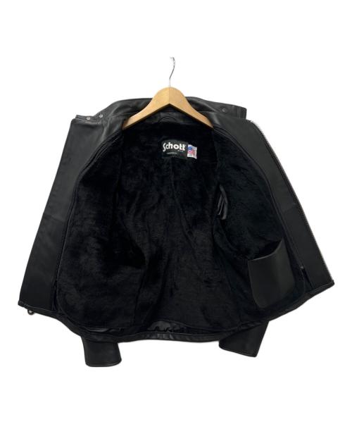 Schott（ショット）Schott (ショット) ライナー付きシングルライダースジャケット ブラック サイズ:３８の古着・服飾アイテム