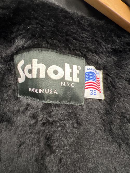 Schott（ショット）Schott (ショット) ライナー付きシングルライダースジャケット ブラック サイズ:３８の古着・服飾アイテム