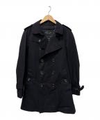 BLACK LABEL CRESTBRIDGEブラックレーベル クレストブリッジ）の古着「トレンチコート」｜ブラック