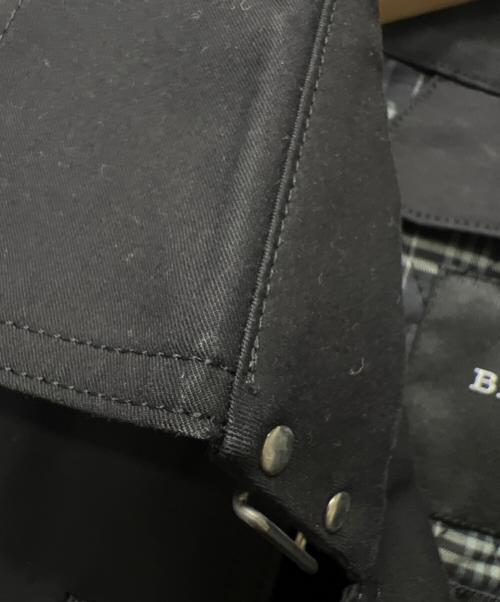 BLACK LABEL CRESTBRIDGE（ブラックレーベル クレストブリッジ）BLACK LABEL CRESTBRIDGE (ブラックレーベル クレストブリッジ) トレンチコート ブラック サイズ:Mの古着・服飾アイテム