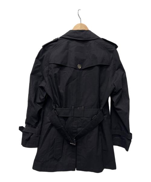 BLACK LABEL CRESTBRIDGE（ブラックレーベル クレストブリッジ）BLACK LABEL CRESTBRIDGE (ブラックレーベル クレストブリッジ) トレンチコート ブラック サイズ:Mの古着・服飾アイテム
