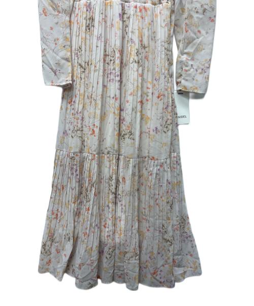 Snidel（スナイデル）Snidel (スナイデル) 長袖ワンピース ベージュ×ピンク サイズ:１の古着・服飾アイテム