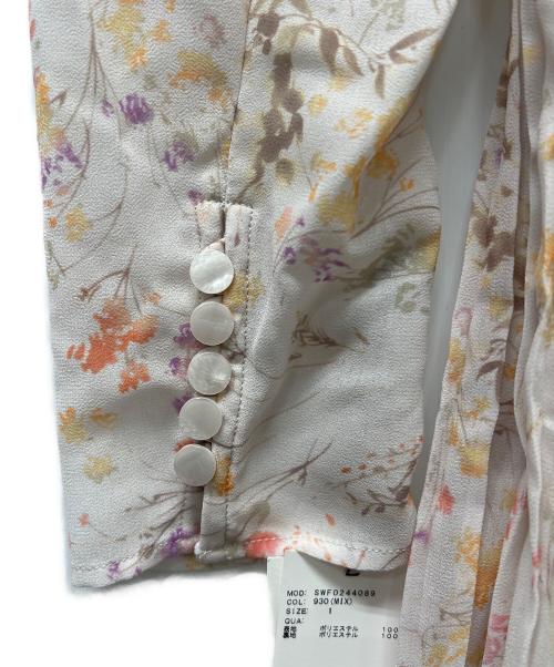 Snidel（スナイデル）Snidel (スナイデル) 長袖ワンピース ベージュ×ピンク サイズ:１の古着・服飾アイテム