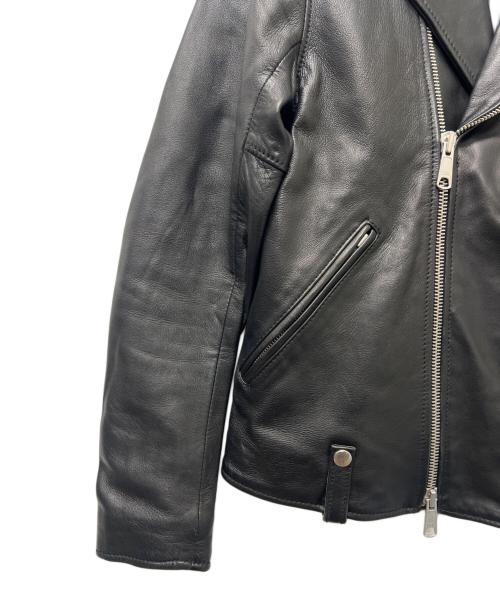 BEAUTY&YOUTH（ビューティーアンドユース）BEAUTY&YOUTH (ビューティーアンドユース) シープ ダブルライダースジャケット ブラック サイズ:Sの古着・服飾アイテム