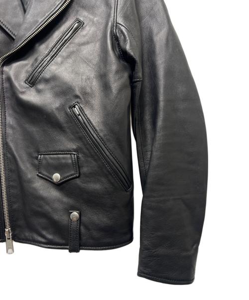 BEAUTY&YOUTH（ビューティーアンドユース）BEAUTY&YOUTH (ビューティーアンドユース) シープ ダブルライダースジャケット ブラック サイズ:Sの古着・服飾アイテム