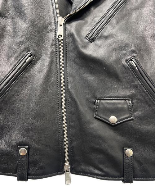 BEAUTY&YOUTH（ビューティーアンドユース）BEAUTY&YOUTH (ビューティーアンドユース) シープ ダブルライダースジャケット ブラック サイズ:Sの古着・服飾アイテム