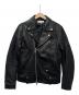 BEAUTY&YOUTH（ビューティーアンドユース）の古着「シープ ダブルライダースジャケット」｜ブラック