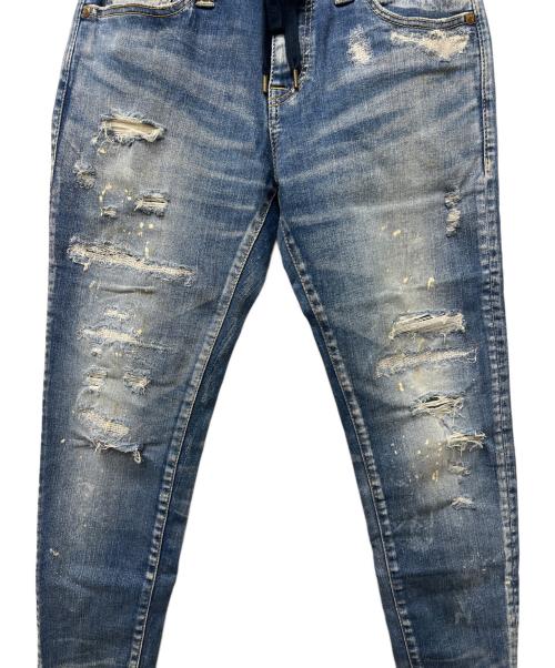 SURT（サート）SURT (サート) BIGJOHN (ビッグジョン) ダメージ加工デニムパンツ ブルー サイズ:XSの古着・服飾アイテム