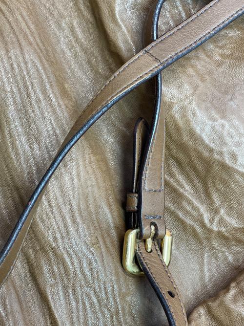 PRADA（プラダ）PRADA (プラダ) サイドリボン2WAYバッグ ブラウンの古着・服飾アイテム