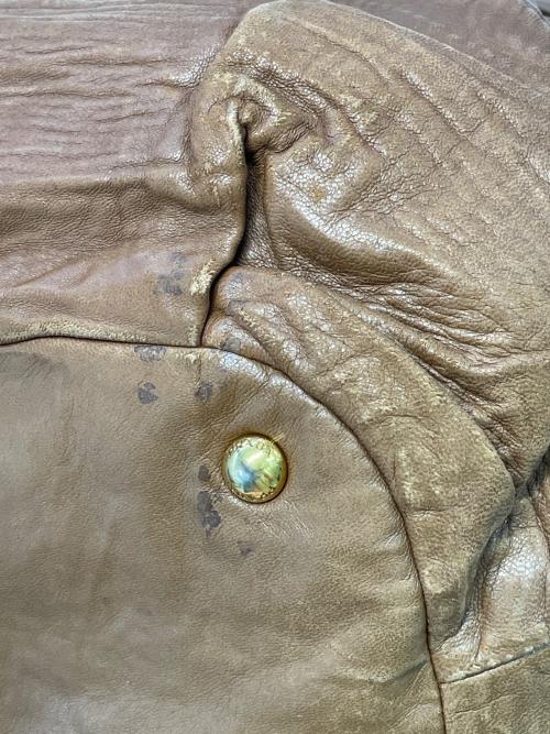 PRADA（プラダ）PRADA (プラダ) サイドリボン2WAYバッグ ブラウンの古着・服飾アイテム