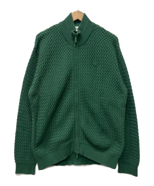 LACOSTE（ラコステ）LACOSTE (ラコステ) バスケットニットジップアップ グリーン サイズ:Ｌの古着・服飾アイテム