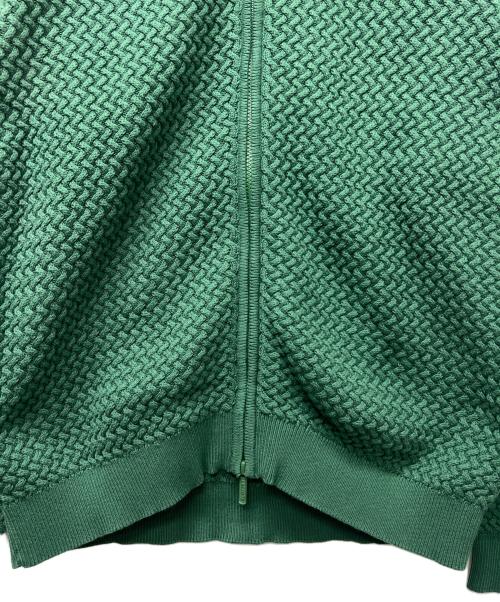 LACOSTE（ラコステ）LACOSTE (ラコステ) バスケットニットジップアップ グリーン サイズ:Ｌの古着・服飾アイテム