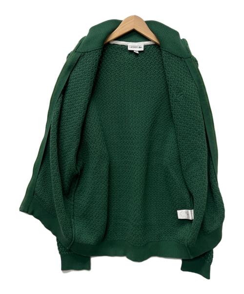 LACOSTE（ラコステ）LACOSTE (ラコステ) バスケットニットジップアップ グリーン サイズ:Ｌの古着・服飾アイテム