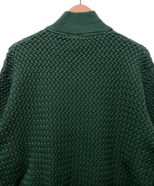 LACOSTE（ラコステ）LACOSTE (ラコステ) バスケットニットジップアップ グリーン サイズ:Ｌの古着・服飾アイテム