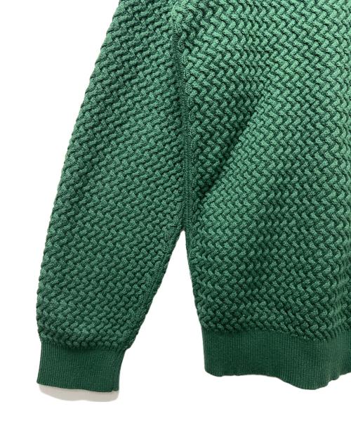 LACOSTE（ラコステ）LACOSTE (ラコステ) バスケットニットジップアップ グリーン サイズ:Ｌの古着・服飾アイテム