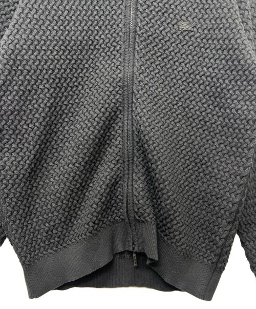 LACOSTE（ラコステ）LACOSTE (ラコステ) バスケットニットジップアップ ネイビー サイズ:Ｌの古着・服飾アイテム